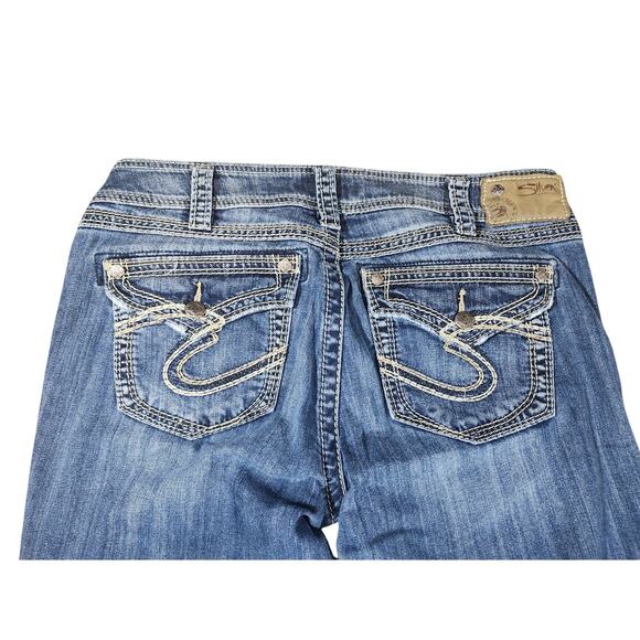 Silver Jeans Co Suki Surplus 34x31 Bootcut Rustic Western Cowgirl Chic Mid-Rise - Picture 1 of 9